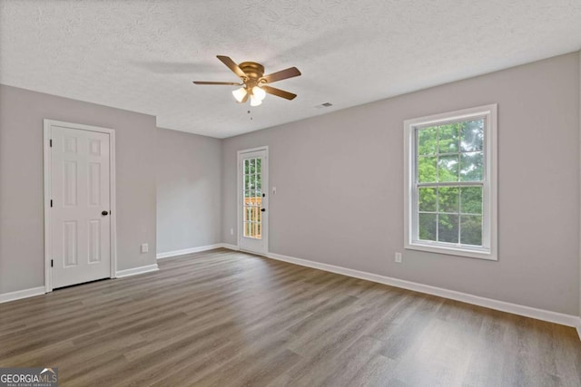 470 Brackin Trce, Grayson, GA 30017 - empty room featuring a ceiling fan, baseboards, and wood finished floors