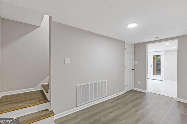 470 Brackin Trce, Grayson, GA 30017 - interior space with visible vents, stairs, wood finished floors, baseboards, and recessed lighting