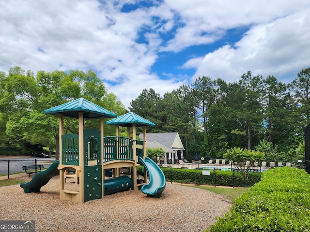 171 Nacoochee Way, Canton, GA 30114 - community playground with fence and view of scattered trees
