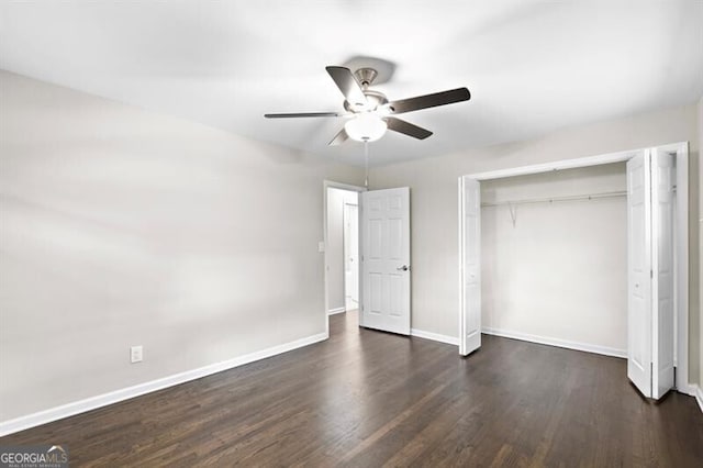 1140 Starline Dr SE, Smyrna, GA 30080 - unfurnished bedroom with baseboards and wood finished floors