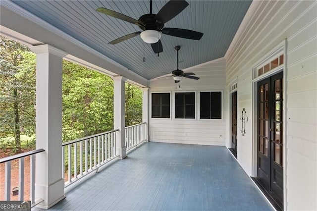 769 Hampton Pl SW, Marietta, GA 30064 - view of patio / terrace with a ceiling fan
