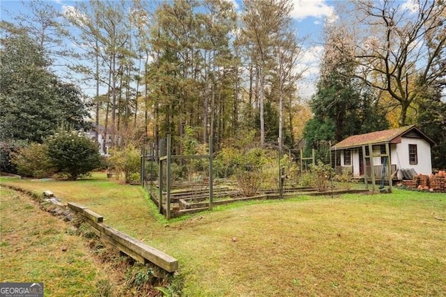 769 Hampton Pl SW, Marietta, GA 30064 - view of yard with an outdoor structure