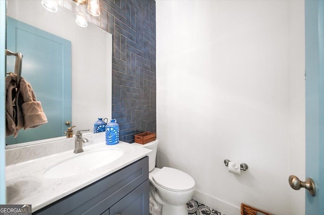 1676 Carroll Dr NW, Atlanta, GA 30318 - half bath featuring toilet and vanity