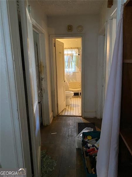 2689 Knox St, Atlanta, GA 30317 - hallway with hardwood / wood-style flooring