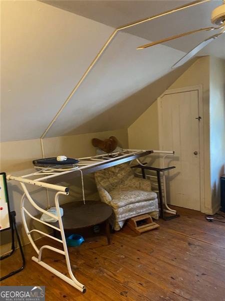 2689 Knox St, Atlanta, GA 30317 - bonus room featuring wood-type flooring and lofted ceiling