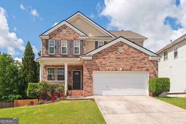 3845 New Salem Ct, Cumming, GA 30040 - traditional-style home featuring brick siding, driveway, and an attached garage