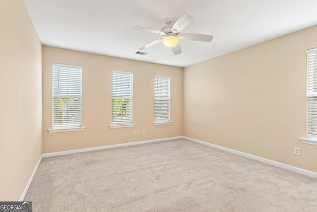 3845 New Salem Ct, Cumming, GA 30040 - spare room with carpet flooring and a ceiling fan