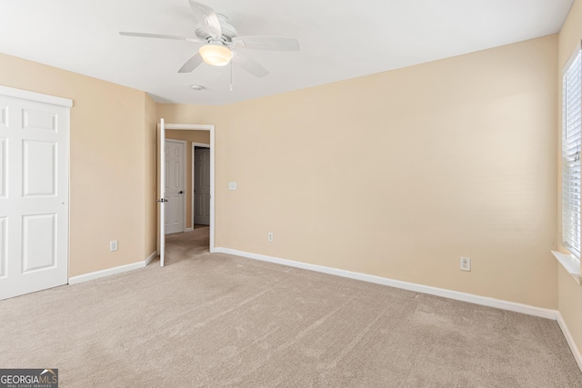 3845 New Salem Ct, Cumming, GA 30040 - unfurnished bedroom featuring light colored carpet and ceiling fan