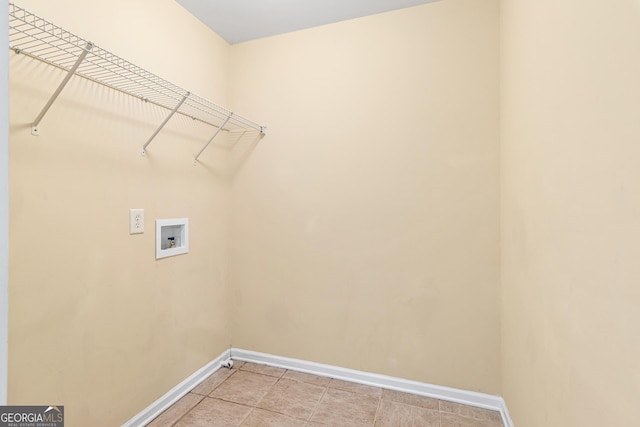3845 New Salem Ct, Cumming, GA 30040 - laundry room with hookup for a washing machine and light tile patterned floors