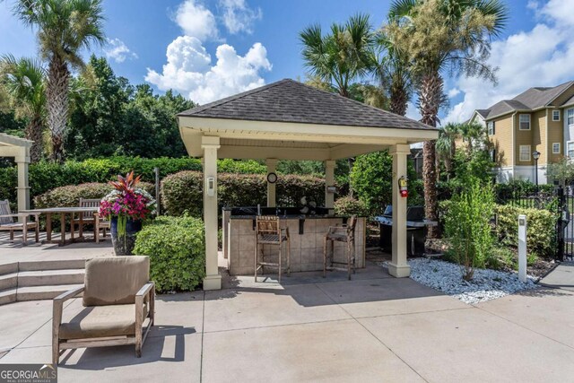 5301 Walden Park Dr Unit 5301, Savannah, GA 31410 - view of patio / terrace with a gazebo and a grill