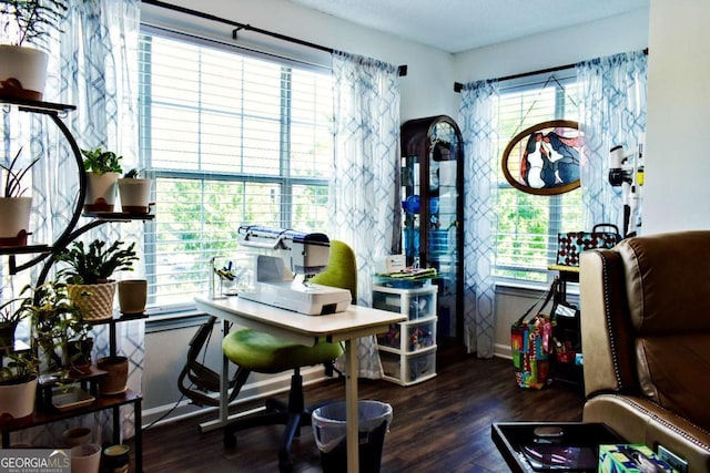 5301 Walden Park Dr Unit 5301, Savannah, GA 31410 - home office featuring wood finished floors and baseboards