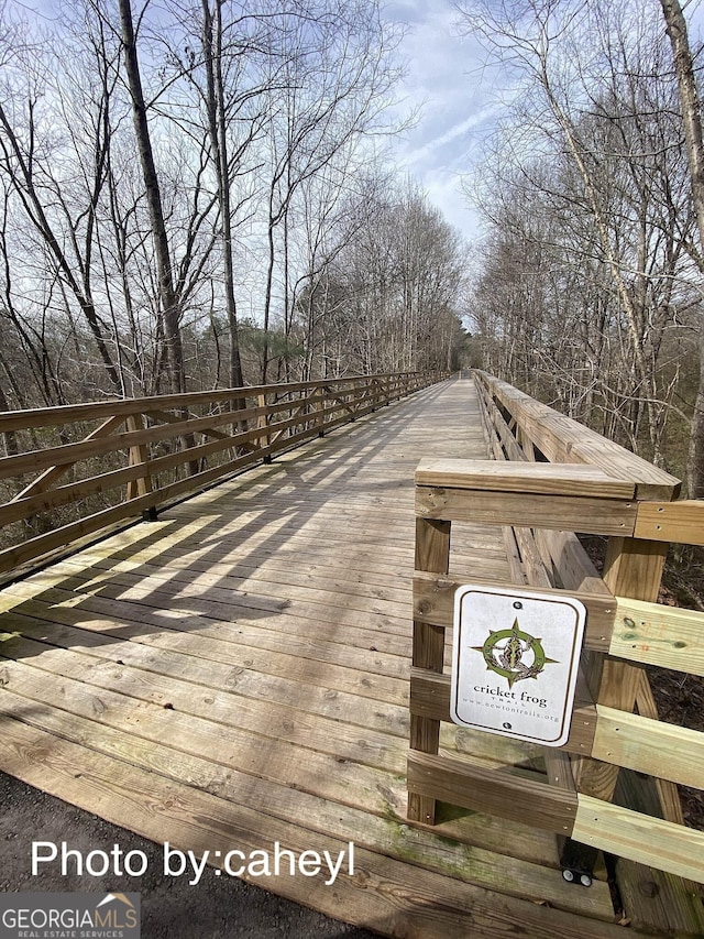 4143 N Swann St, Covington, GA 30014 - view of wooden deck