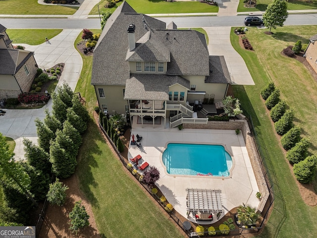 view of pool with a patio area