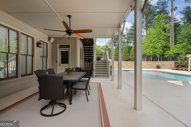 view of sunroom / solarium