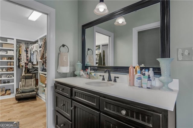 3224 Ware St, Blackshear, GA 31516 - bathroom with vanity and wood finished floors