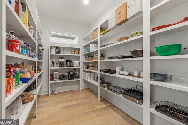 view of pantry