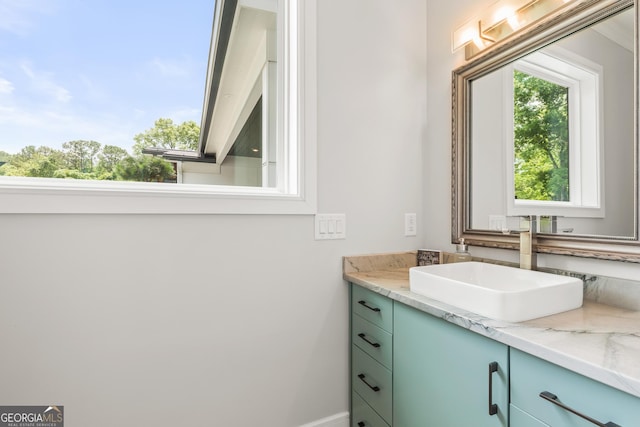 bathroom featuring vanity
