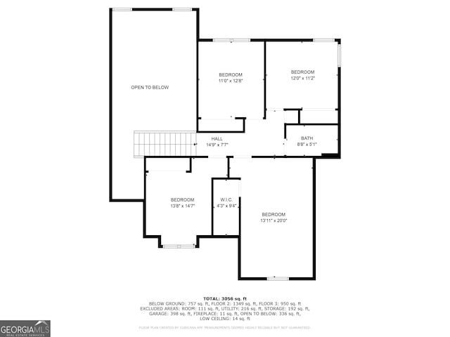 6416 Vicksburg Ct NW, Acworth, GA 30101 - home floor plan