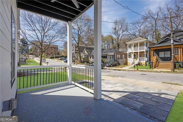 962 Welch St SW, Atlanta, GA 30310 - view of patio / terrace featuring a porch and a residential view