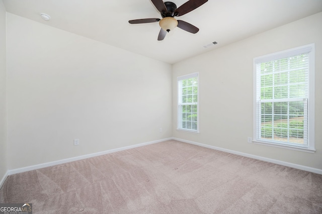 6732 Chimney Ridge Ct, Hoschton, GA 30548 - carpeted spare room with ceiling fan and a smoke detector