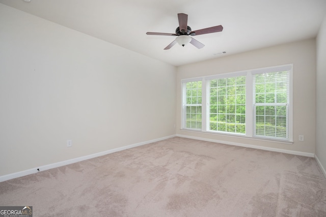 6732 Chimney Ridge Ct, Hoschton, GA 30548 - carpeted spare room featuring baseboards and ceiling fan