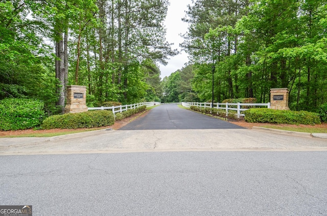 view of street with a view of trees