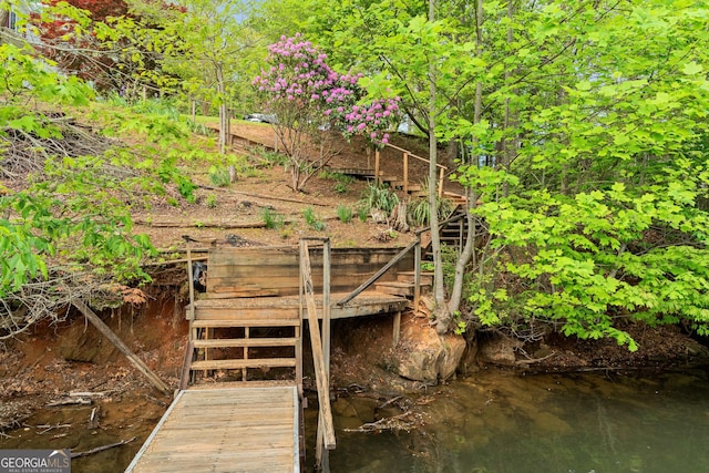 97 Kilmoore Ln, Hayesville, NC 28904 - dock area with stairs