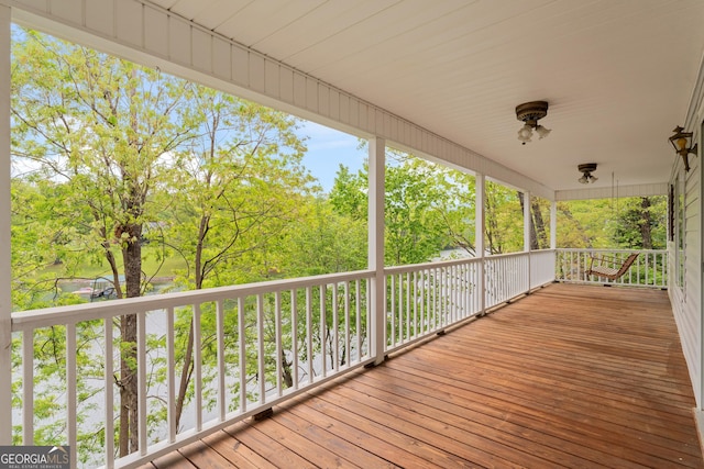 view of deck