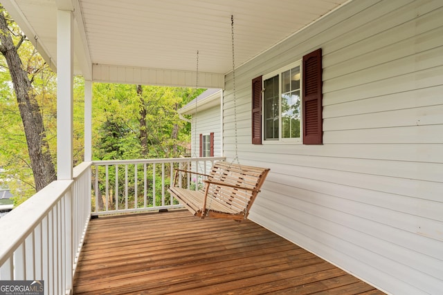 view of deck