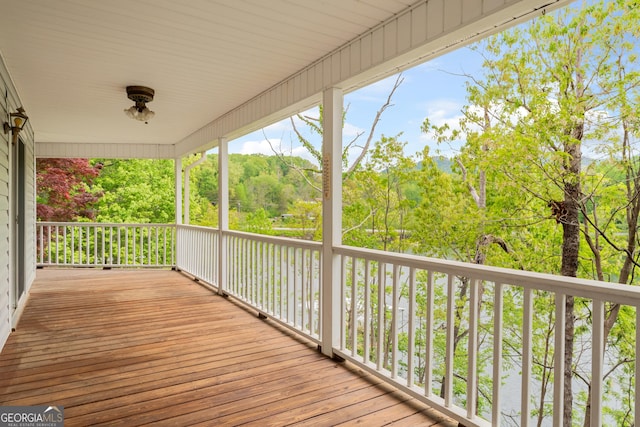 view of deck