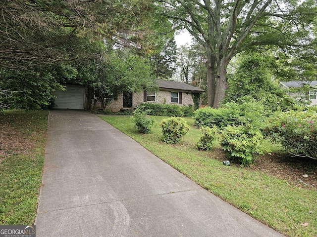 1517 Colony E Cir, Stone Mountain, GA 30083 - view of front of house with a front yard and concrete driveway