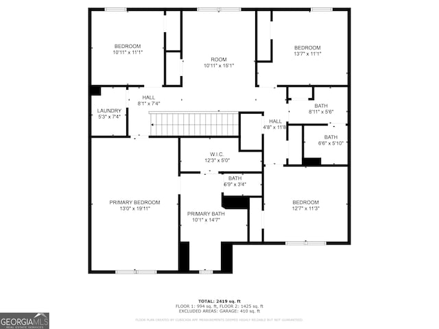 1003 Eldon Ln, Fairburn, GA 30213 - floor plan