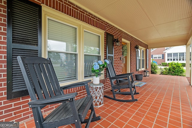 view of patio / terrace featuring a porch