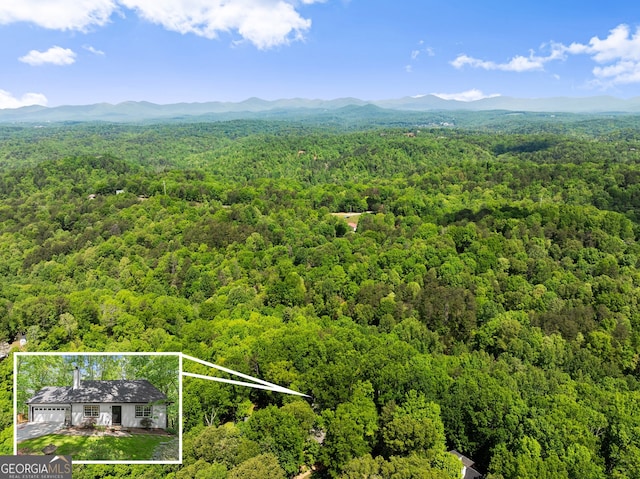 364 Cherokee Trce, Dahlonega, GA 30533 - bird's eye view with a view of trees and a mountain view