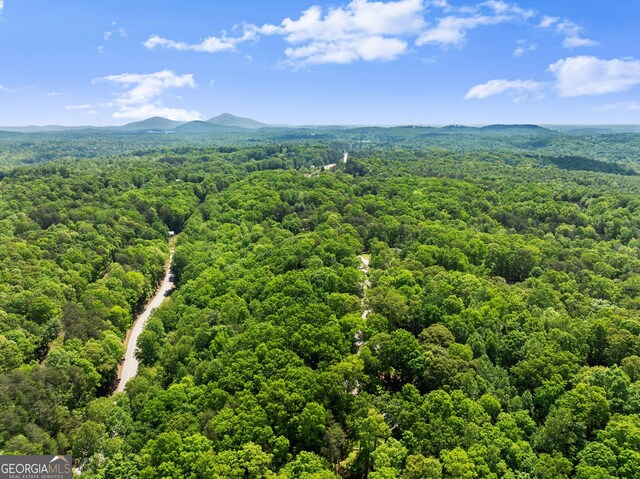 364 Cherokee Trce, Dahlonega, GA 30533 - birds eye view of property with a mountain view and a wooded view