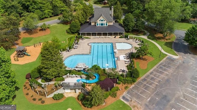birds eye view of property