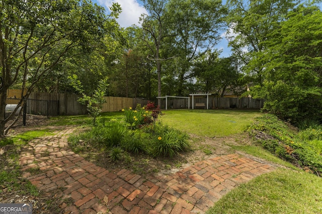 603 Piney Woods Dr, Lagrange, GA 30240 - view of yard with a patio and a fenced backyard