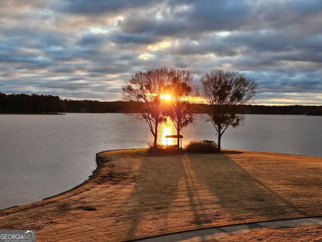 view of water feature