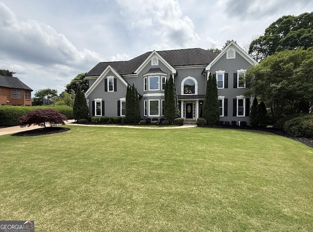 110 Keswick Way, Alpharetta, GA 30022 - view of front of property featuring a front yard and stucco siding