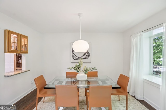 1410 Lively Ridge Rd, Atlanta, GA 30329 - dining space with wood finished floors and baseboards