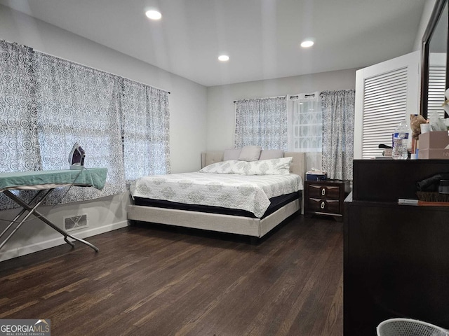 5655 Lake Forrest Dr NW, Atlanta, GA 30342 - bedroom with recessed lighting, visible vents, and wood finished floors