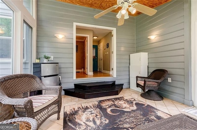 3389 Robinson Farms Trce NE, Marietta, GA 30068 - view of patio featuring a ceiling fan