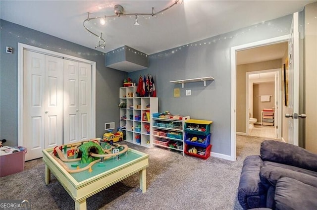 3389 Robinson Farms Trce NE, Marietta, GA 30068 - recreation room with carpet flooring