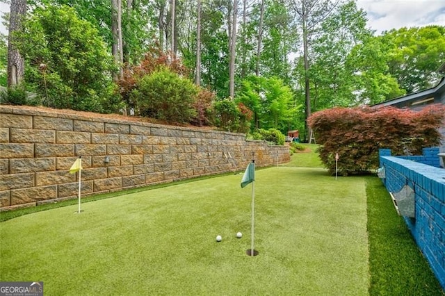 3389 Robinson Farms Trce NE, Marietta, GA 30068 - view of yard with an area to practice putting