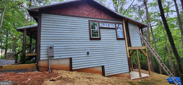 view of home's exterior