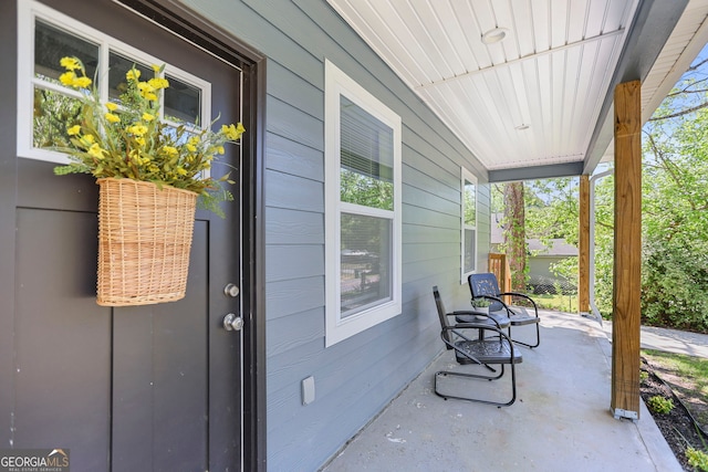 view of patio / terrace featuring a porch