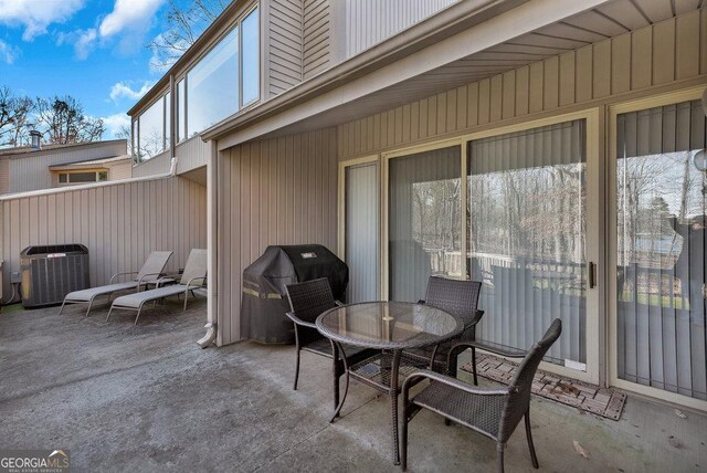 202 Providence Villas, Anderson, SC 29626 - view of patio / terrace with outdoor dining area, central AC, and grilling area