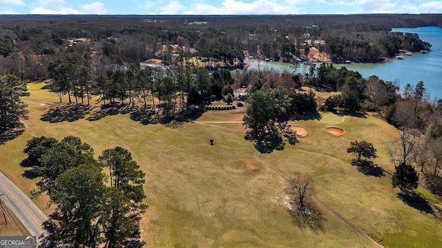 202 Providence Villas, Anderson, SC 29626 - drone / aerial view with a water view and a forest view