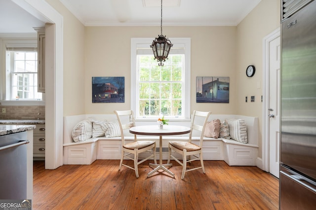 1464 Twin Pines Dr, Macon, GA 31211 - dining room featuring ornamental molding and light wood-style floors