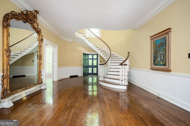 1464 Twin Pines Dr, Macon, GA 31211 - interior space with baseboards, wood finished floors, and stairway